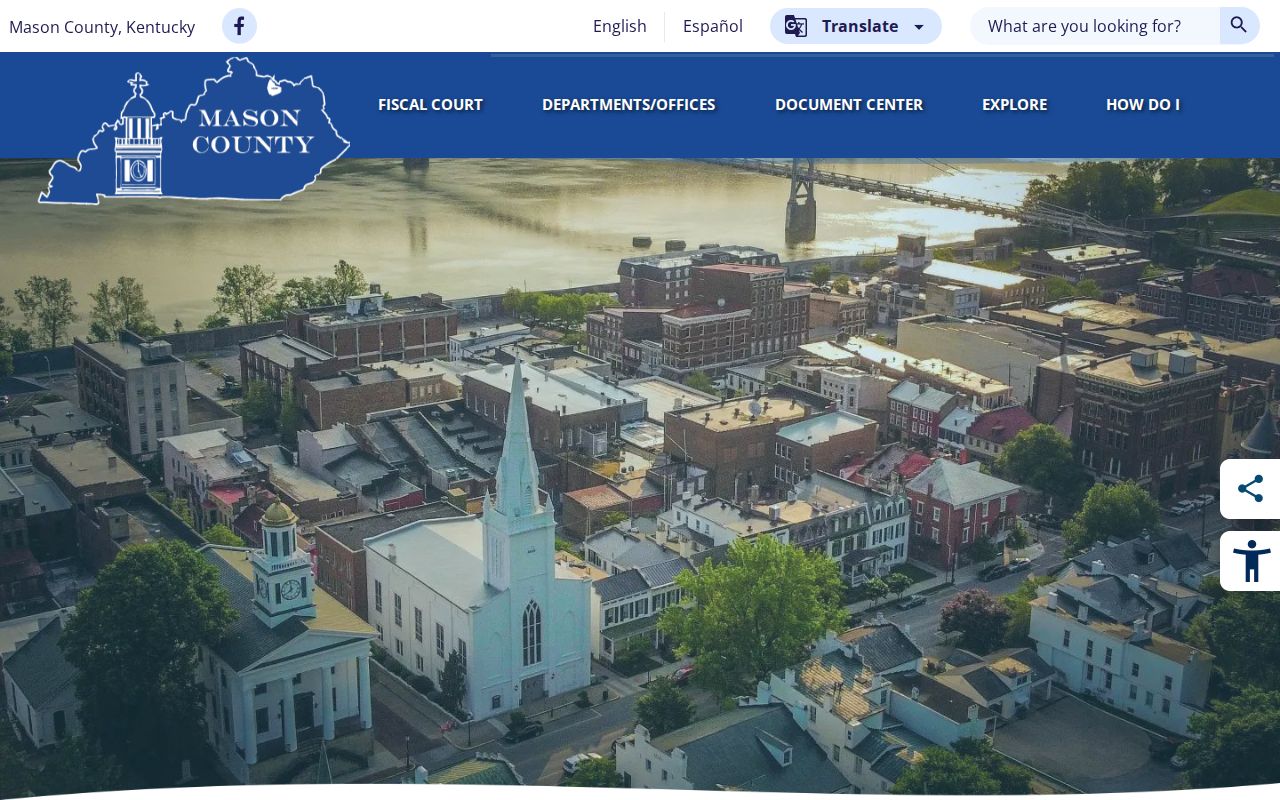 Official Mason County Detention Center information page